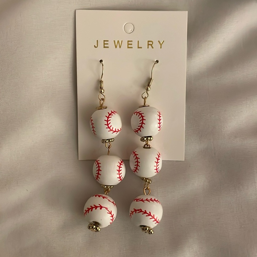 Baseball Earrings